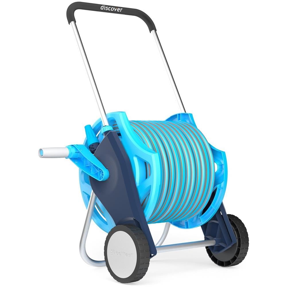 Set Professionale Tubo Da Giardino Reel Hosepiùe Trolley Compreso Tubo 25m Proffesional E piùtola - Foto 1