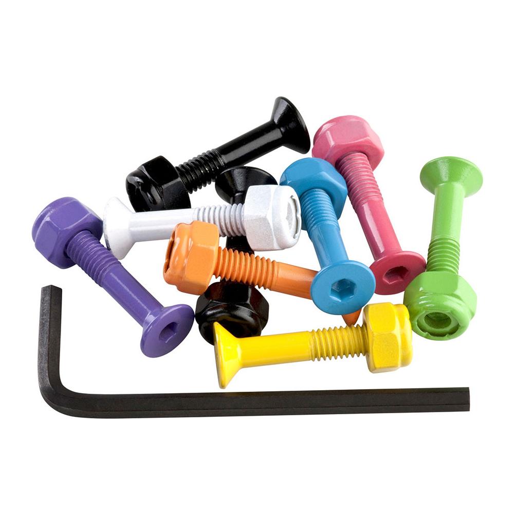 Hardware Set 1"" Allen Skateboard Hardware Set Multicolor - Foto 1
