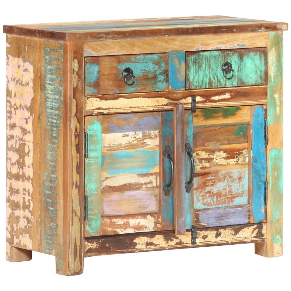 Credenza 70x35x65 cm in Legno Massello di Recupero - Foto 1