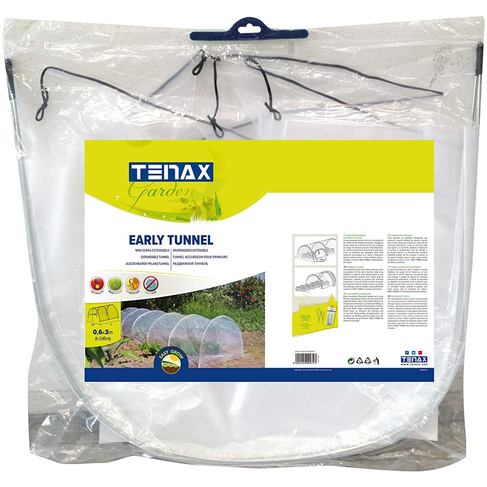 Early Tunnel Mini Serra Estensibile Già Pronta All'uso 0,60x0,45x3 M - Foto 1