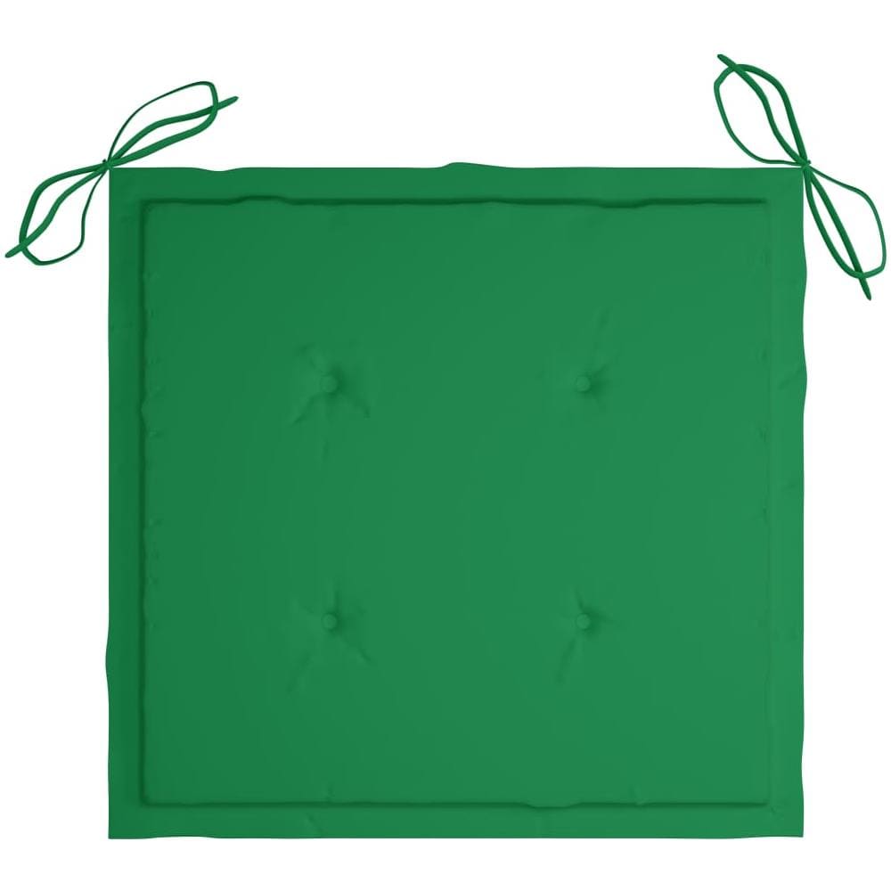 Cuscini per Sedie da Giardino 4 pz Verdi 50x50x4 cm Tessuto - Foto 3