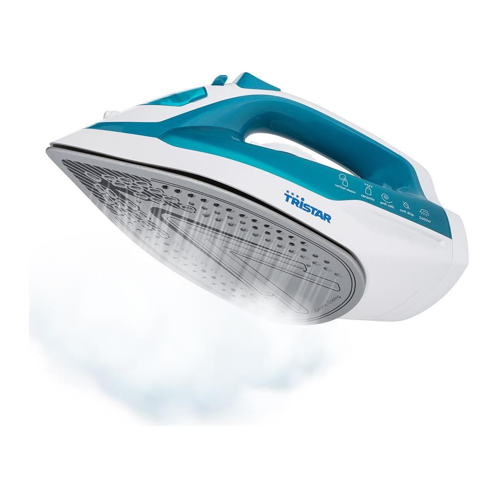 ST-8320 Ferro a vapore Ceramica 2600W Turchese, Bianco ferro da stiro - Foto 2