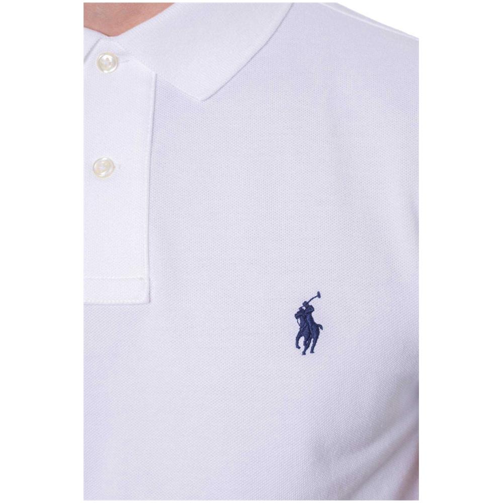 Polo Uomo Slim Fit In Piquè Blu - Foto 4