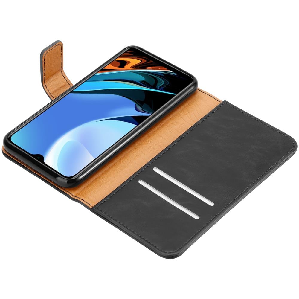 Custodia Compatibile Con Xiaomi Redmi 9t / Poco M3 In Nero Grafite - Coperchio Protettiva Con Chiusura Magnetica, Funzione Stand E Tasca Per Le Carte - Foto 8