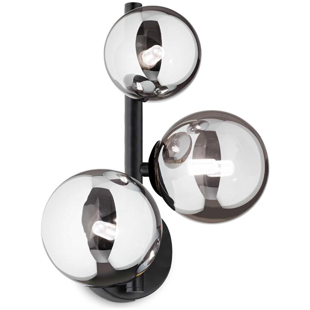 Perlage Ap3 Nero Lampada Applique - Ideal Lux 271439 - Foto 2