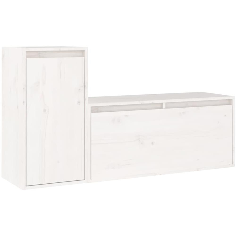 Erst-Holz Presepe In Legno Massello Di Ontano | Fienile E Casa Delle Bambole 31x22x17,5 Cm | Naturale Oliato