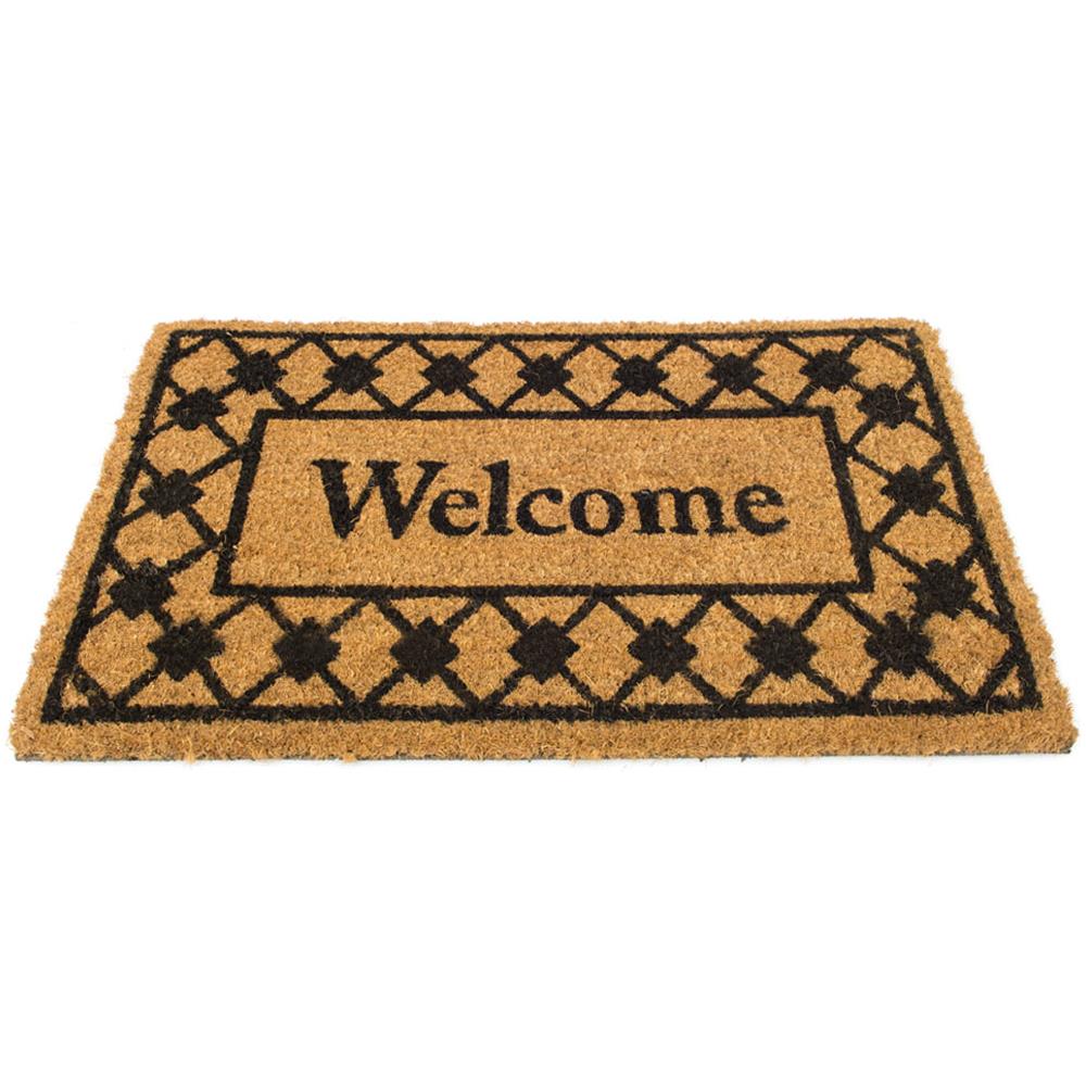 Zerbino Cocco Ingresso Casa Esterno Antiscivolo Fortuna Flat Welcome Rombi   - Foto 1