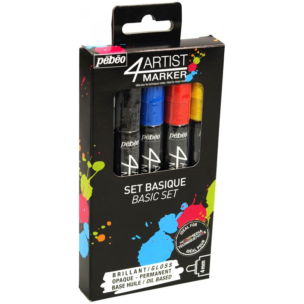 Set Di 5 Pennarelli A Base Di Olio - 5 X 4 Mm - Foto 1