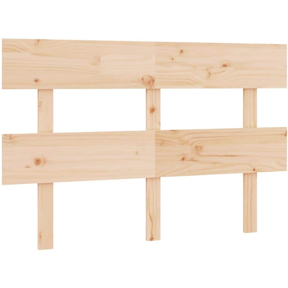 Testiera Per Letto 124x3x81 Cm In Legno Massello Di Pino - Foto 2
