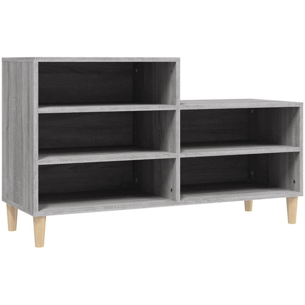 Scarpiera Grigio Sonoma 102x36x60 Cm In Legno Multistrato - Foto 2