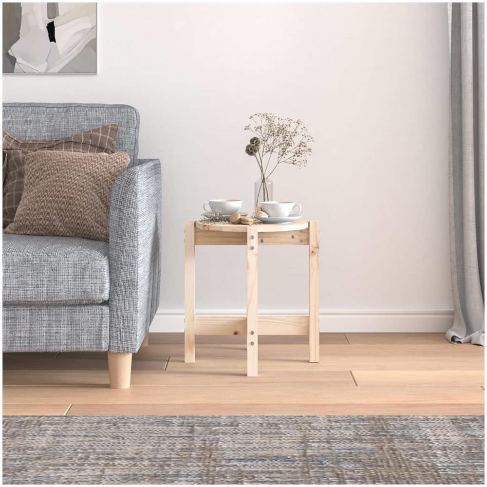 Tavolino da Salotto ? 42,5x45 cm in Legno Massello di Pino - Foto 3