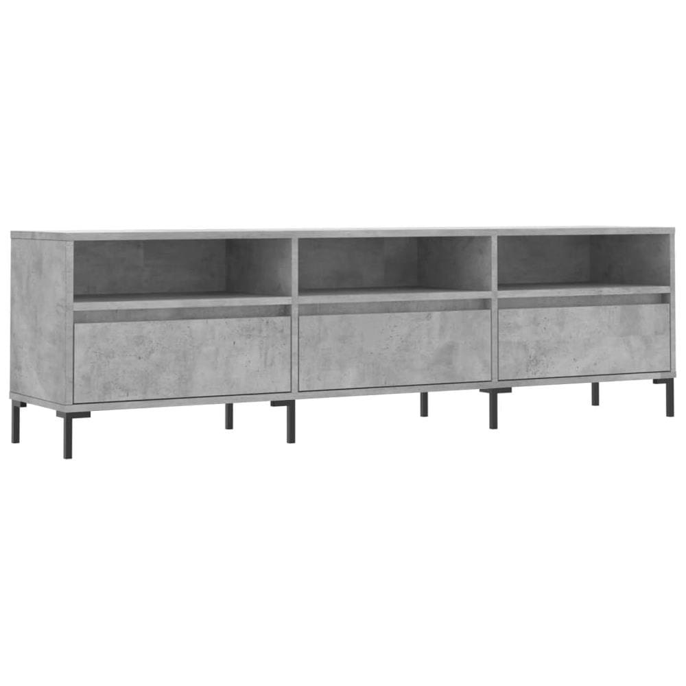 Mobile Tv Grigio Cemento 150x30x44,5 Cm Legno Multistrato - Foto 2