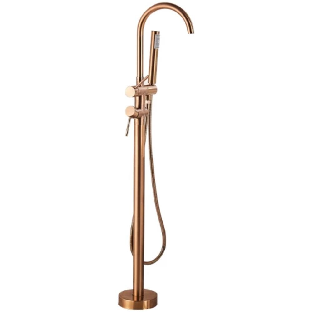 Rubinetto per vasca da bagno indipendente, Blackswan, tipo M51.2, modello oro rosa, misura 118 cm - Foto 1