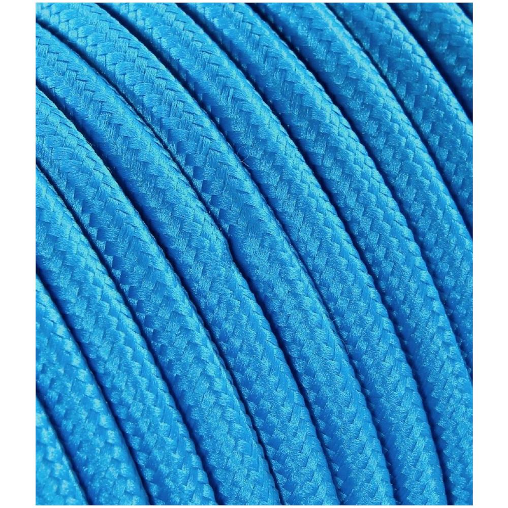 Lampada Appesa Con Filo Colorato Cavo In Tessuto, Portalampada In Ceramica - Foto 6