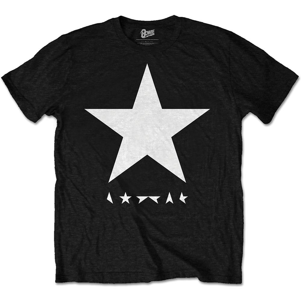 David Bowie - Blackstar (t-shirt White Star On Black) (t-shirt Unisex Tg. S)  - Foto 1
