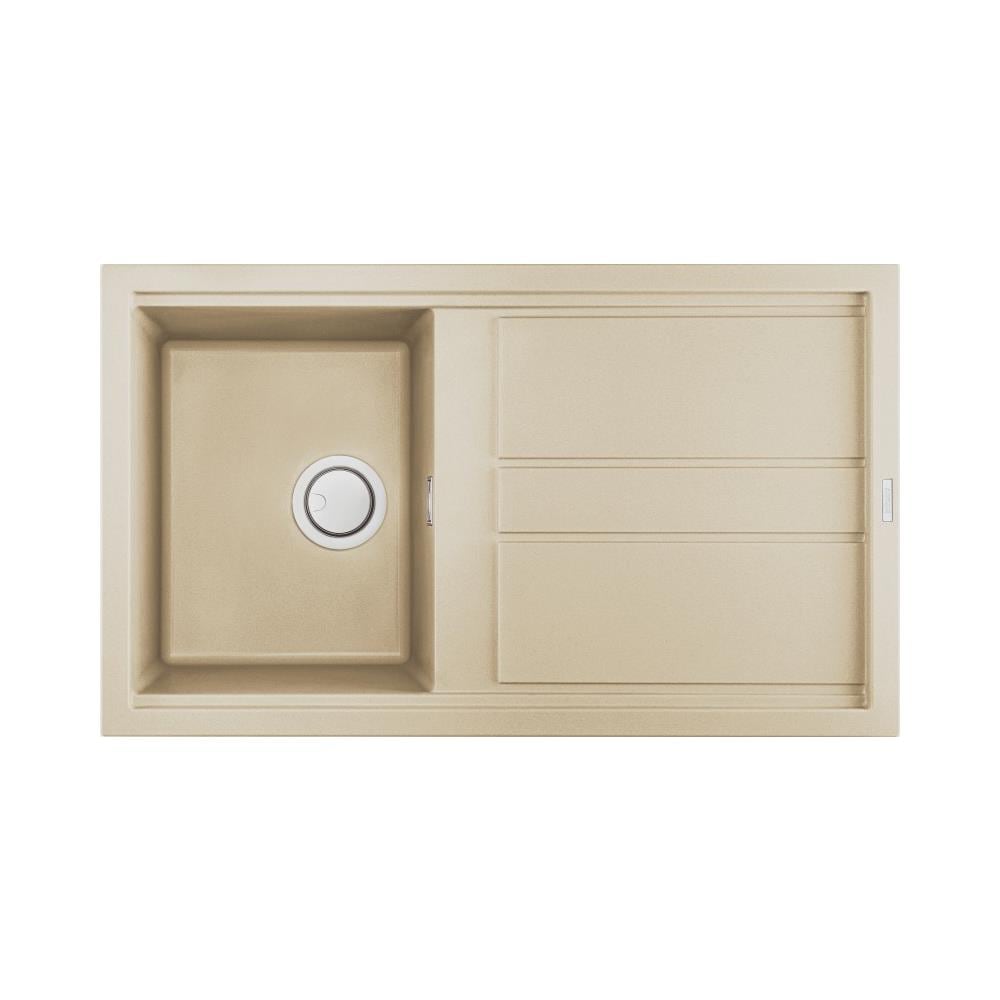 Lavello Best 400 Keratek Plus 86x51 cm 1 vasca con gocciolatoio Colore Champagne 95 - Foto 1