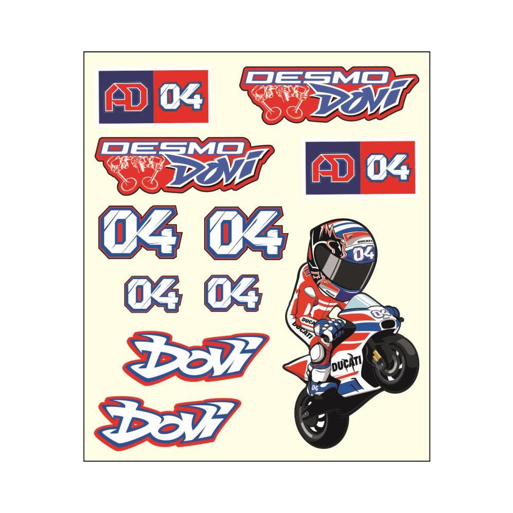 Andrea Dovizioso Desmo Dovi #04 MotoGP Sticker Decal – 155mm X 100mm