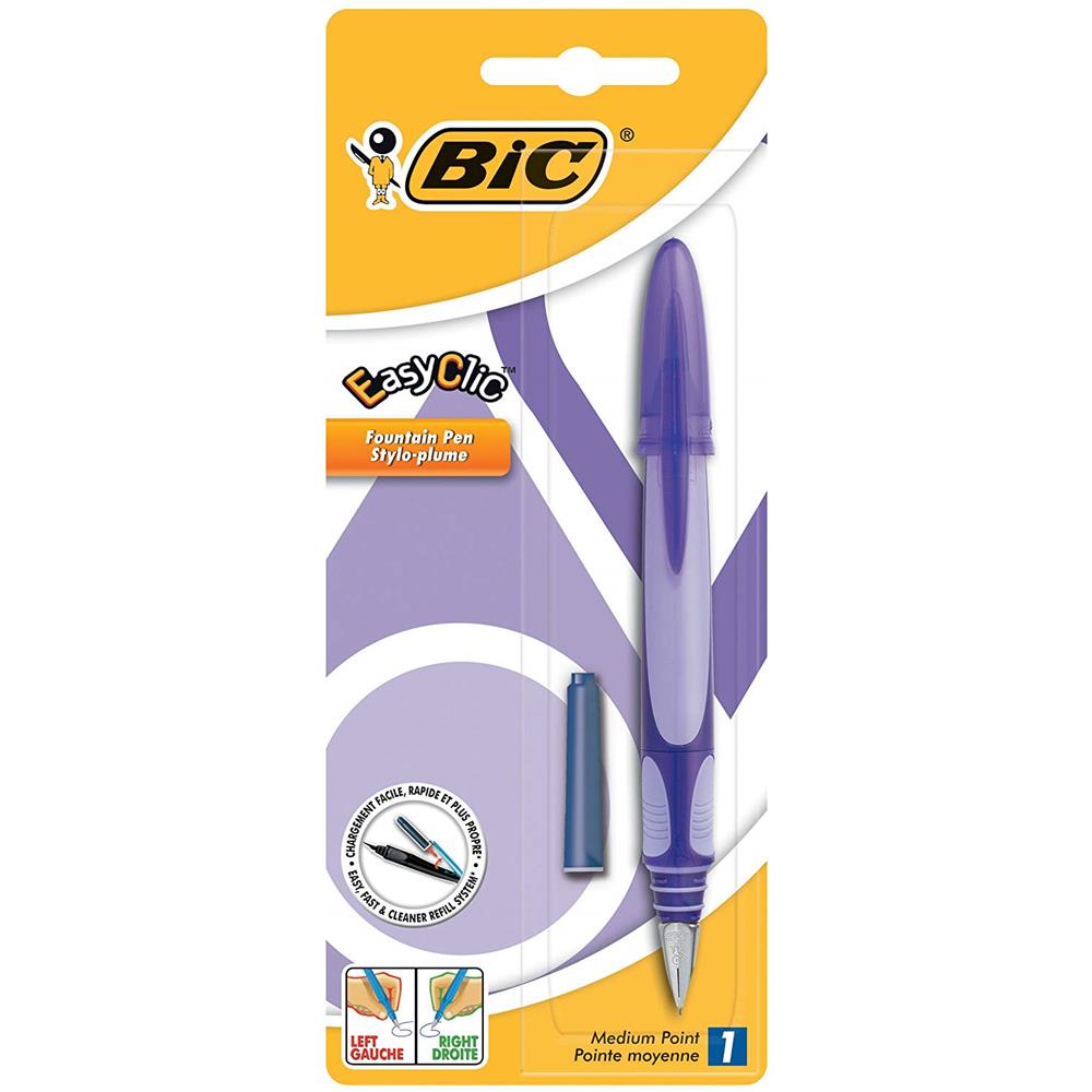 Easyclic Standard - Penna Stilografica, Media, Con Inserimento Cartucce Laterale, Fusto In Colori Assortiti - Foto 2