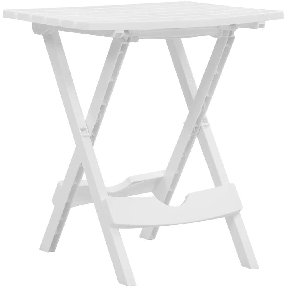 Tavolo Da Giardino Pieghevole 45,5x38,5x50cm Bianco - Foto 1