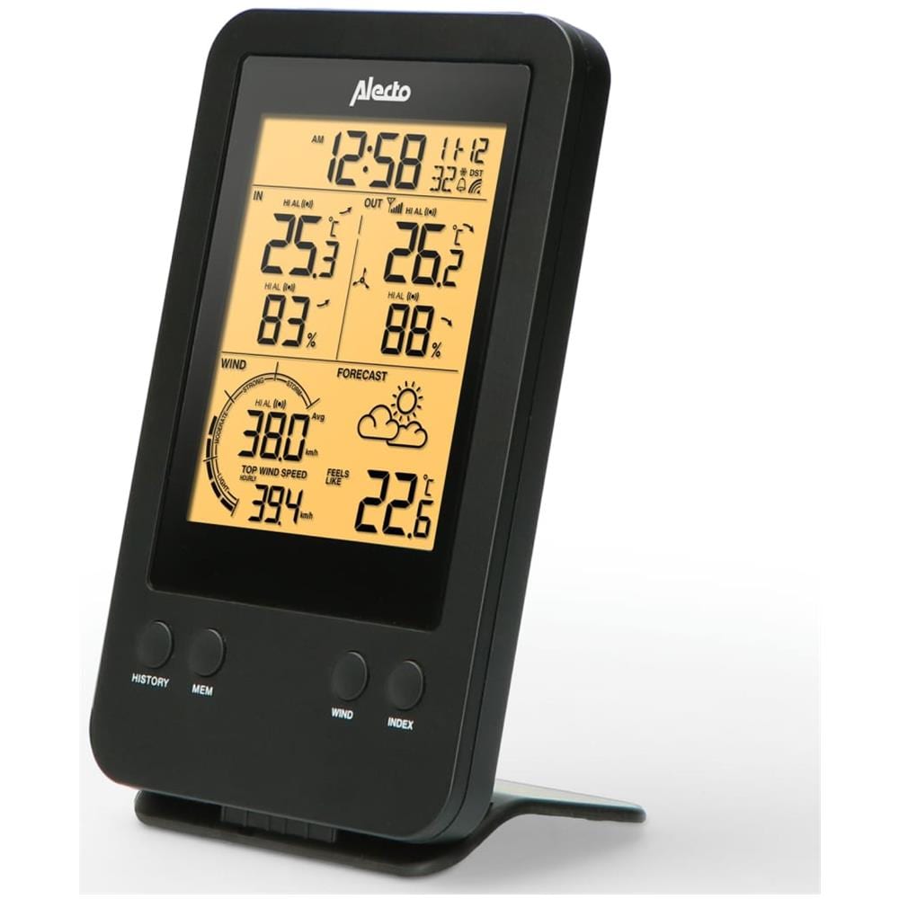 Stazione Meteorologica Wireless WS-3400 14 cm Nera - Foto 1