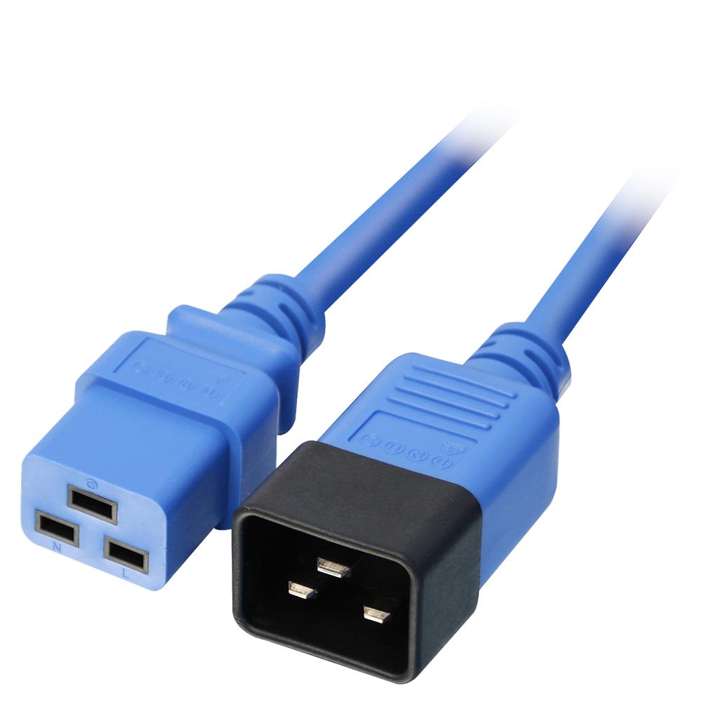 30121 2m Accoppiatore C19 Accoppiatore C20 Blu cavo di alimentazione - Foto 1