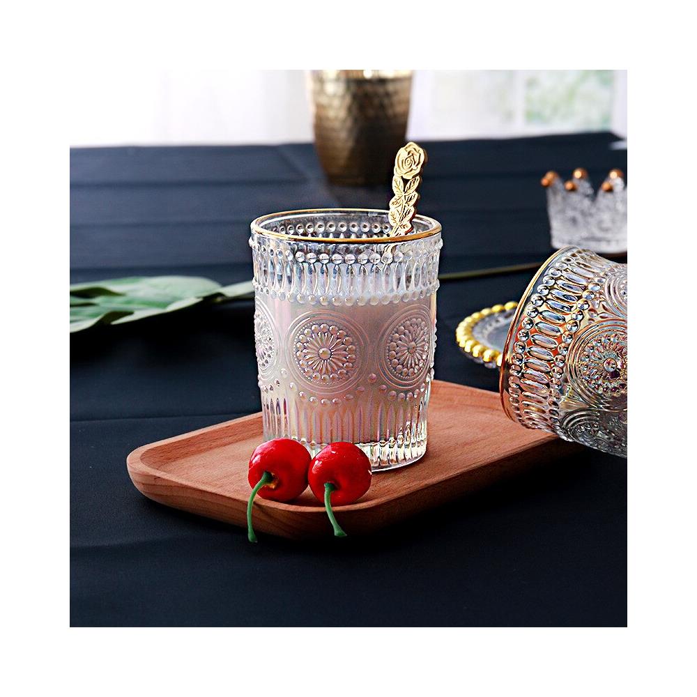 Bicchieri acqua Acqua bottiglia d'acqua onda tazza di vetro ghiaccio birra tazza vino whisky drinkware tazza di tè creativo tazza da tè trasparente caffè succo di caffè latte bevi Bicchieri Vetro 