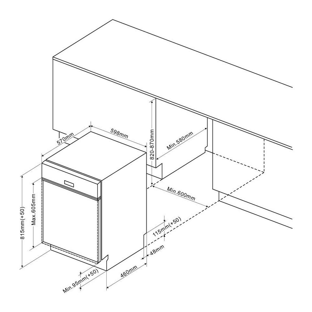 Lavastoviglie BDB424LX Capacità 14 Coperti Classe D Colore Acciaio Inossidabile - Foto 6