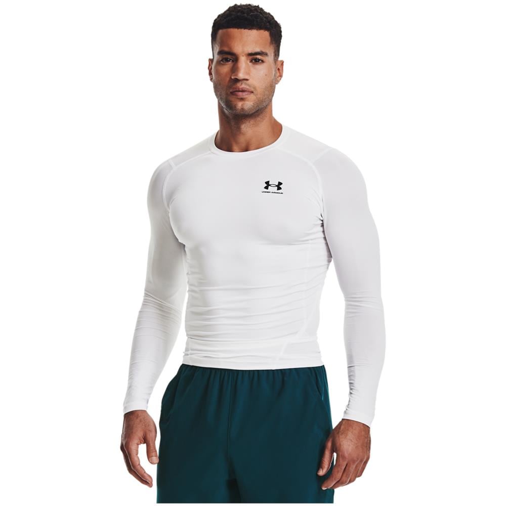 Heatgear Long Sleeve 1361524-100, Uomini, Bianca, L - Foto 1