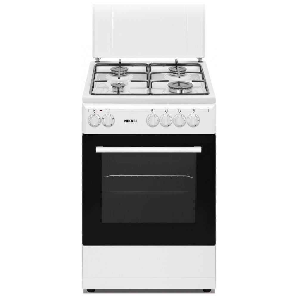 Cucina Elettrica SN554WE 4 Fuochi a Gas Forno Elettrico Statico Classe A Dimensioni 50 x 50 cm Colore Bianco - Foto 1