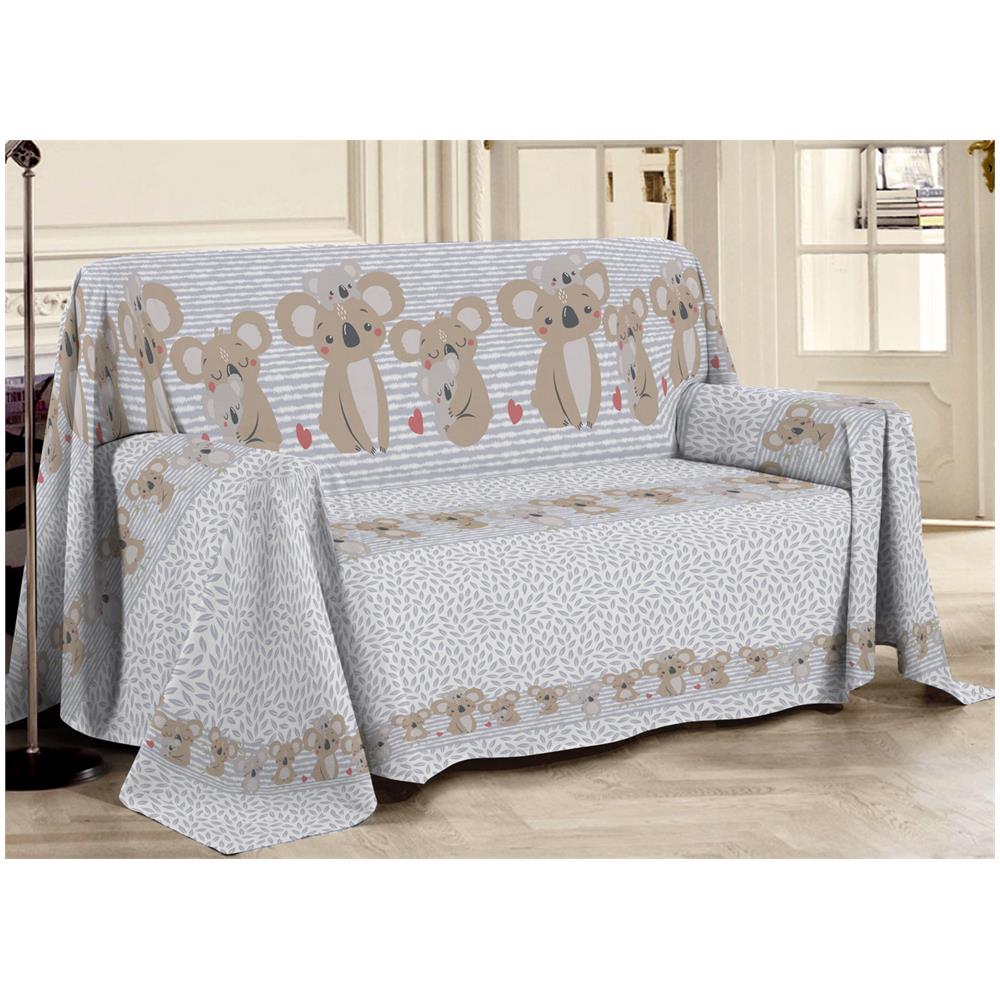 Telo Arredo Multiuso Linea Pensieri Delicati In 100% Cotone Astratto 7879 78782696