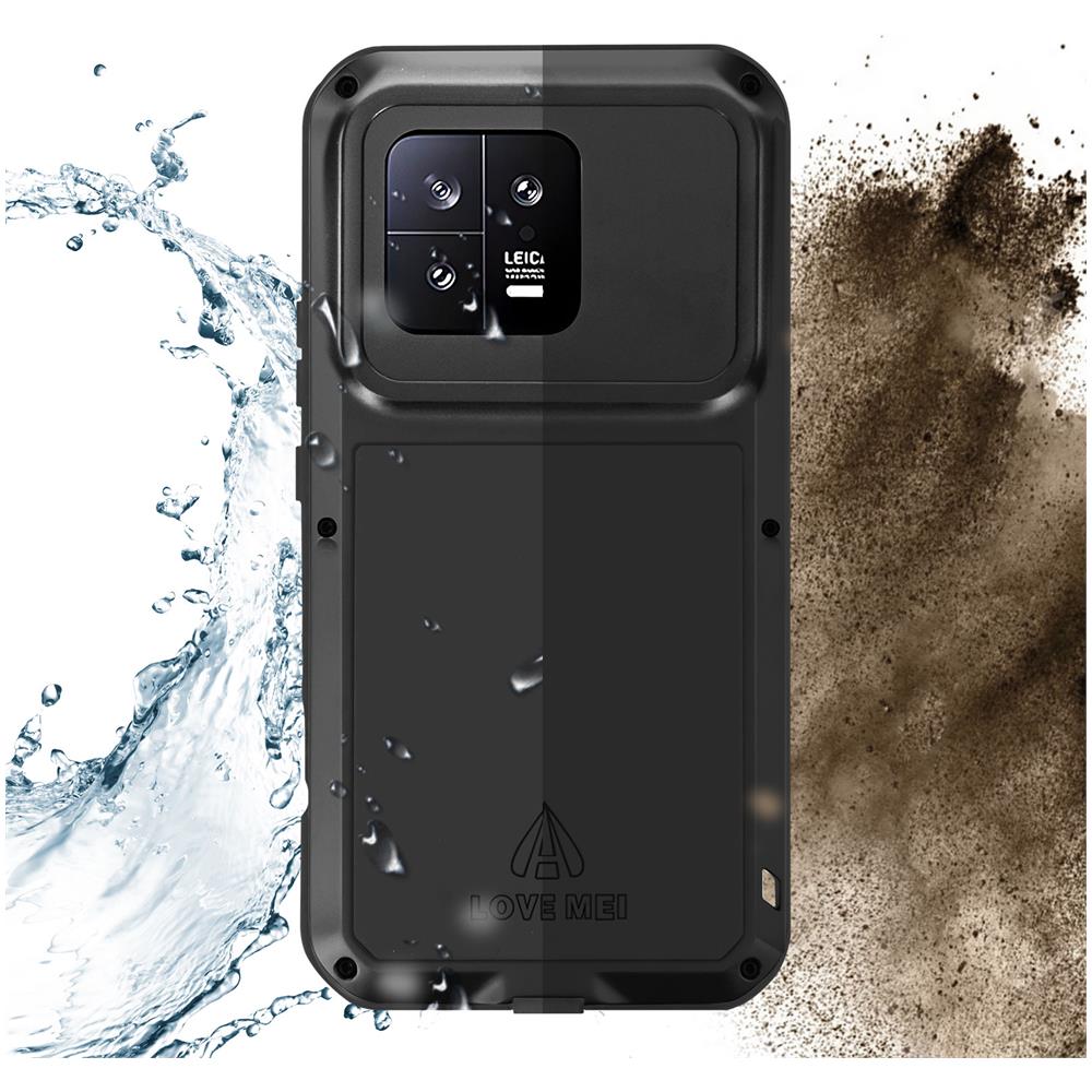 Cover Integrale Nera Per Xiaomi 13, Antiurto + Anticaduta Lovemei - Foto 5
