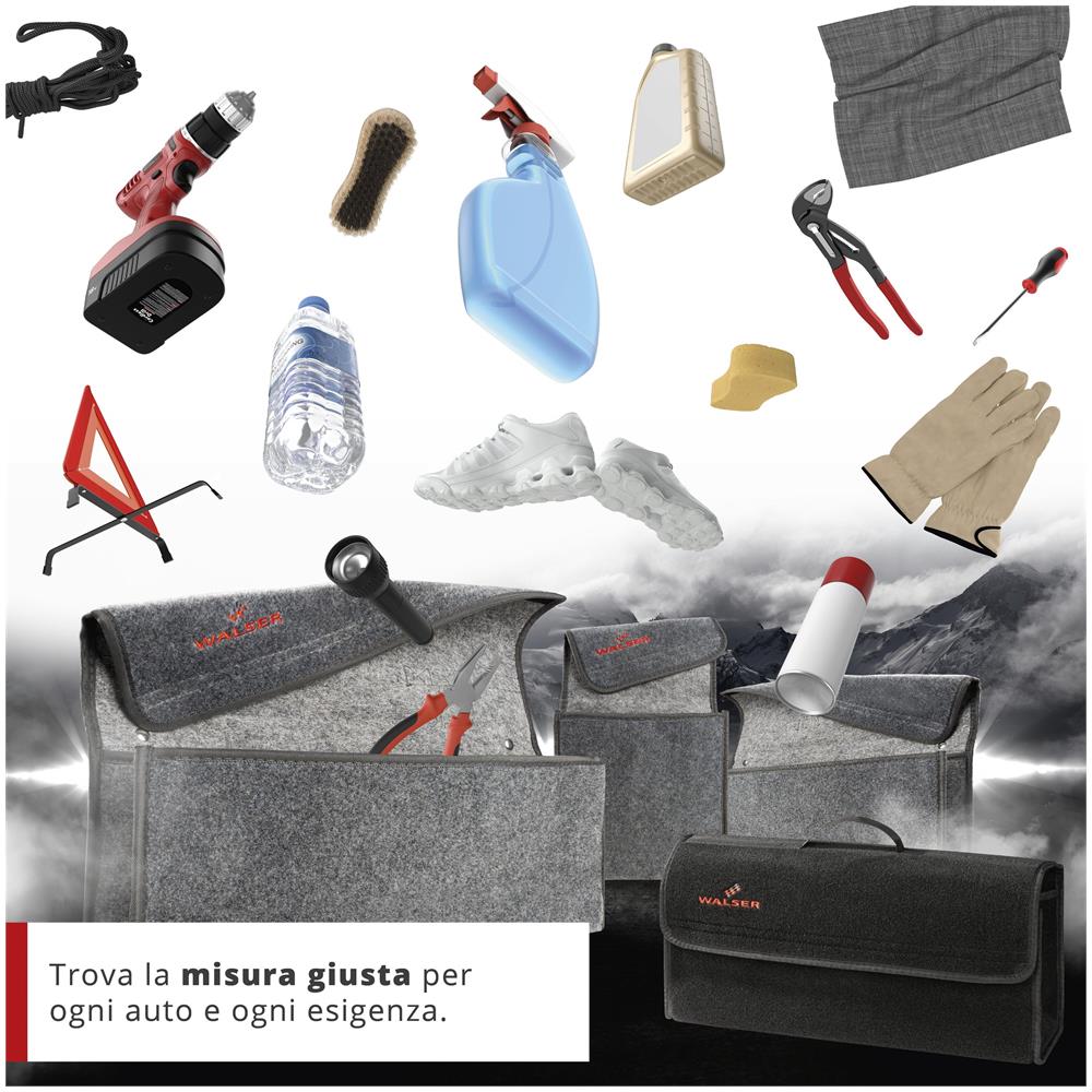 Borsa Per Il Bagagliaio Dell'auto Toolbag Taglia Xxl, Borsa Di Stoccaggio Auto Nero 57x16x21cm - Foto 5