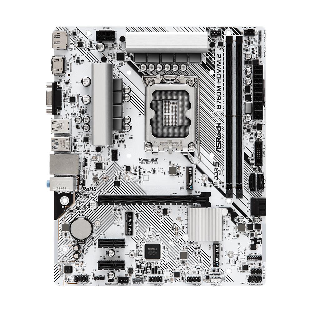 Scheda Madre B760M-HDV /M. 2 Socket LGA1700 Chipset Intel B760 micro ATX - Foto 1