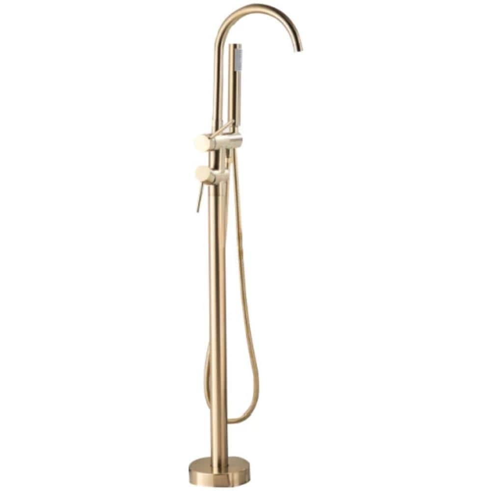 Rubinetto per vasca da bagno indipendente, Blackswan, tipo M51.1, modello oro opaco, misura 114 cm - Foto 1