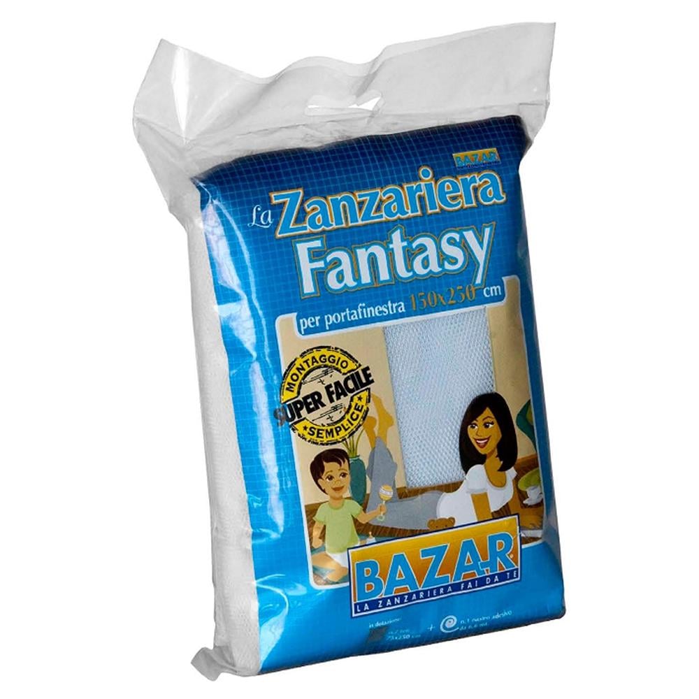 Fantasy Zanzariera Per Porta Finestra 150x250 Bianca - Foto 1