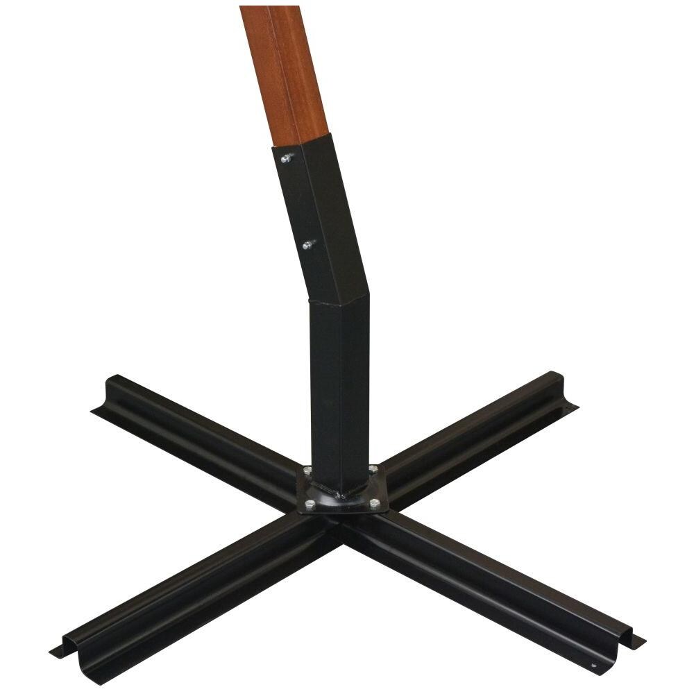 Ombrellone Pensile 300x300 Cm Palo In Legno Bianco - Foto 7