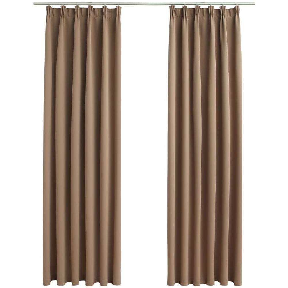 Tende Oscuranti Con Ganci 2 Pz Grigio Talpa 140x175 Cm - Foto 2