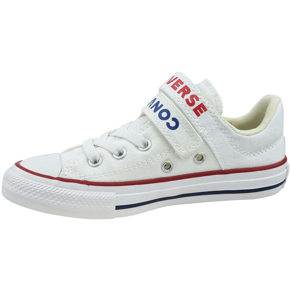 Chuck Taylor All Star Double Strap 666927c, Bambini, Bianco, Scarpe Da Ginnastica, Numero: 35 Eu - Foto 2