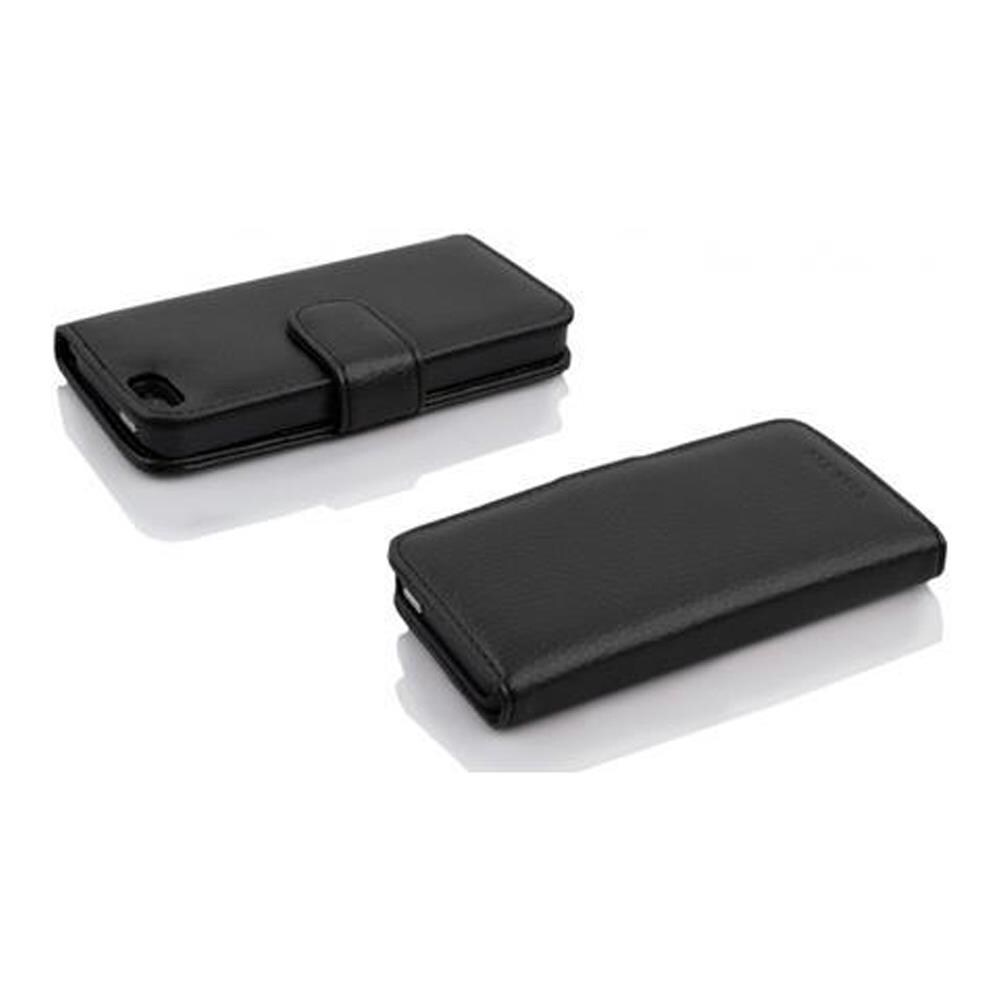 Custodia Compatibile Con Apple Iphone 5c In Nero Ossido - Coperchio Protettivo In Ecopelle Testurizzata E Tasca Per Carte Di Credito - Foto 4