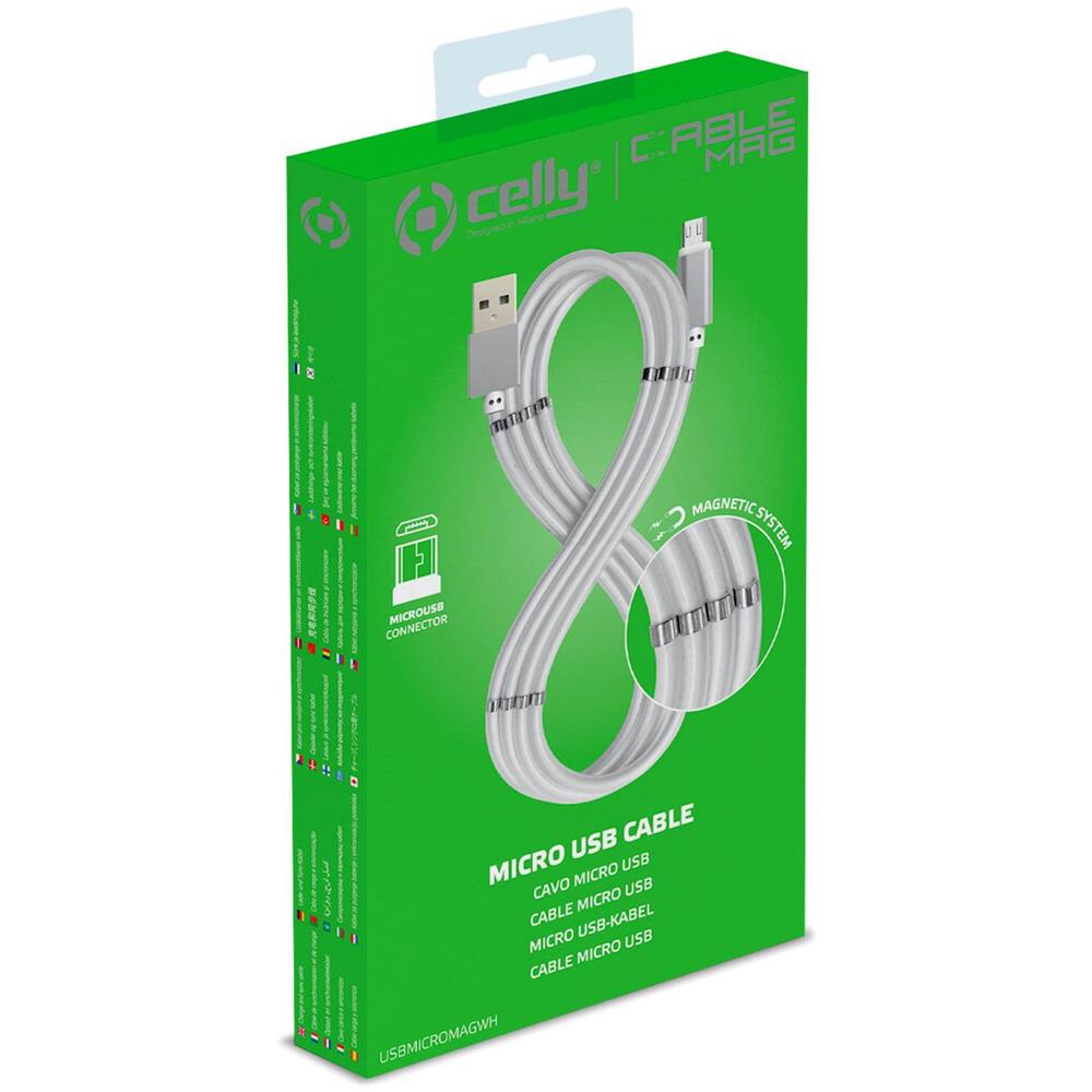 Usbmicromagwh Cavo Usb 1 M Usb 2.0 Usb A Micro-usb B Bianco - Foto 1