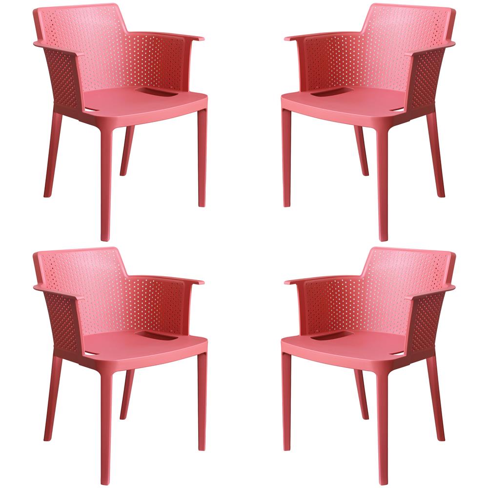 Makka - Poltrona Da Esterno Ed Interno In Plastica Set Da 4 - Foto 1