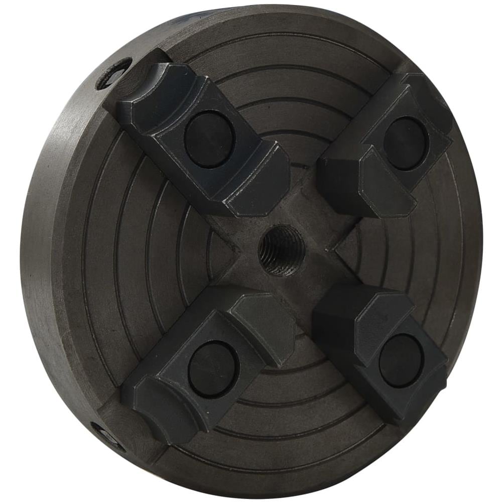 Mandrino Legno a 4 Griffe Connessione Acciaio Nero M18 150x63mm - Foto 3