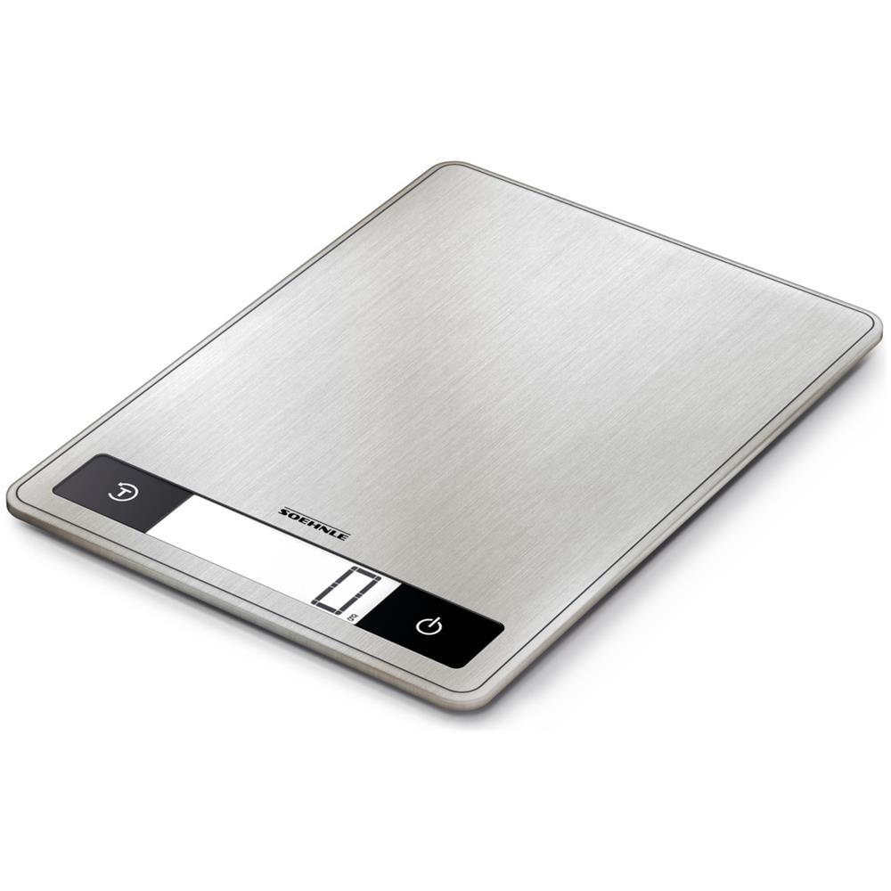 Bilancia da Cucina Digitale Page Profi 200 Con Display LCD Retroilluminato Superficei in Vetro (15kg 1g) Colore Acciaio Inossidabile - Foto 2
