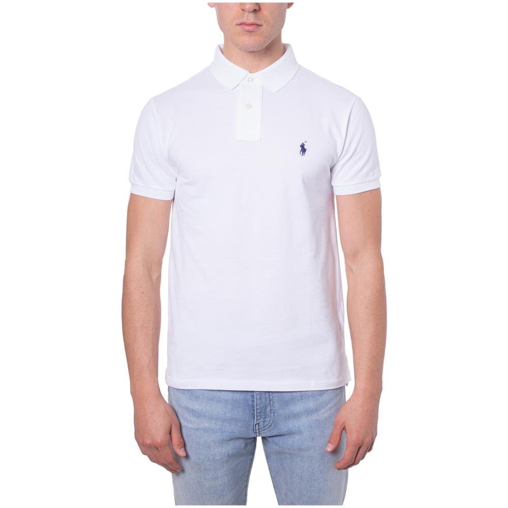 Polo Uomo Slim Fit In Piquè Blu - Foto 1