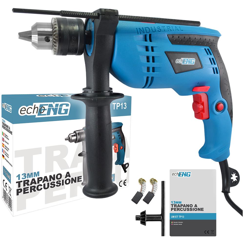 Trapano a percussione battente 710W mandrino 13mm - - UM ET TP13 - Foto 1