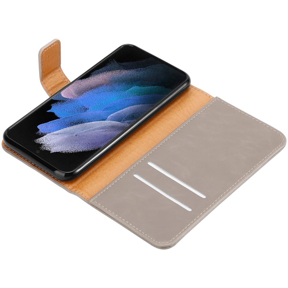 Cadorabo Custodia Compatibile Con Samsung Galaxy S22 Ultra In Marrone Cappuccino - Coperchio Protettiva Con Chiusura Magnetica, Funzione Stand E Tasca Per Le Carte - Foto 8