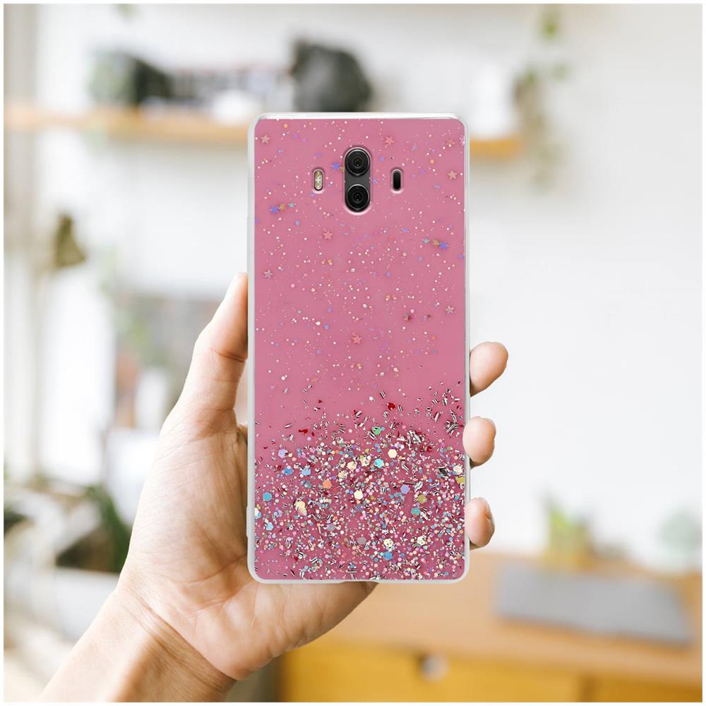 Custodia Compatibile Con Huawei Mate 10 / Nova 2i In Rosa Con Glitter - Coperchio Protettivo In Silicone Tpu Flessibile Con Glitter Scintillanti - Foto 8