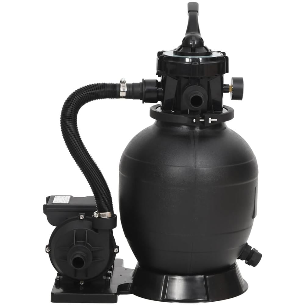 Filtro A Sabbia Per Piscina Con Valvola A 6 Vie Nero - Foto 2