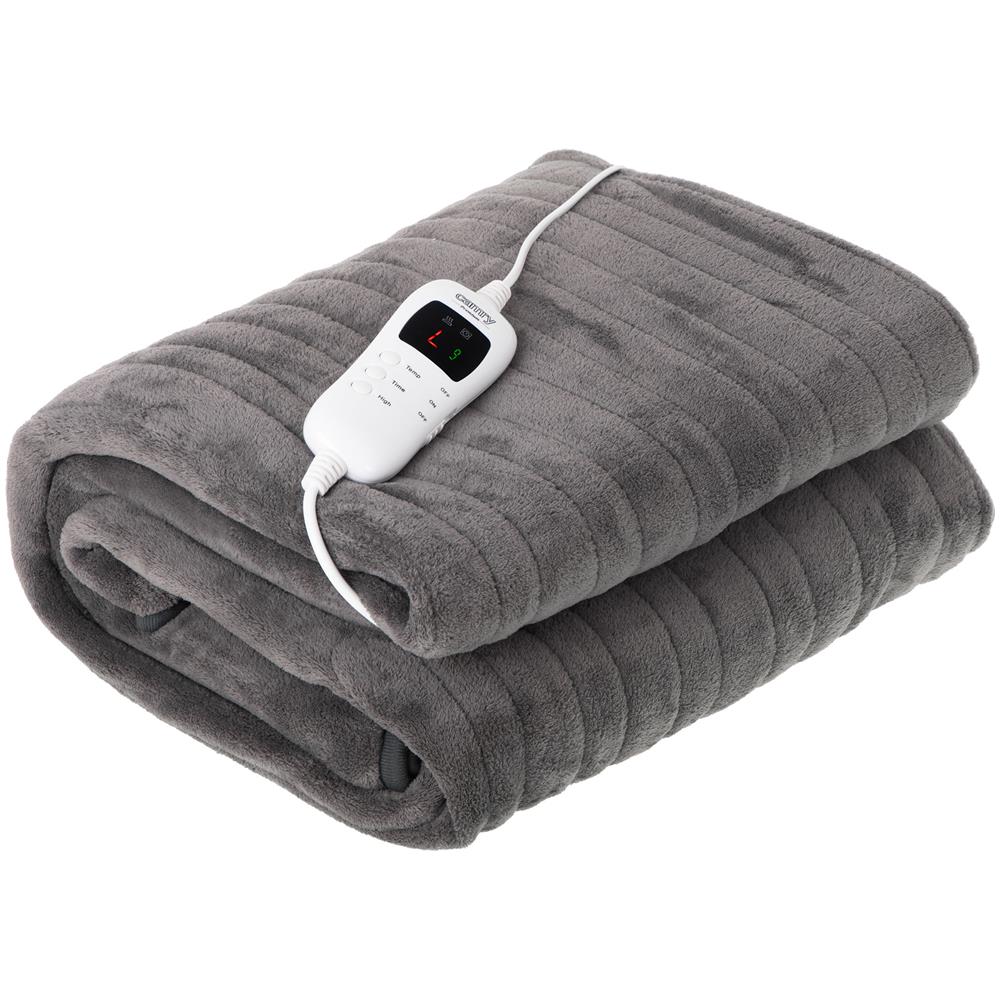 Coperta Elettrica Termica 160 X 180cm 120w Colore Grigio - Foto 1