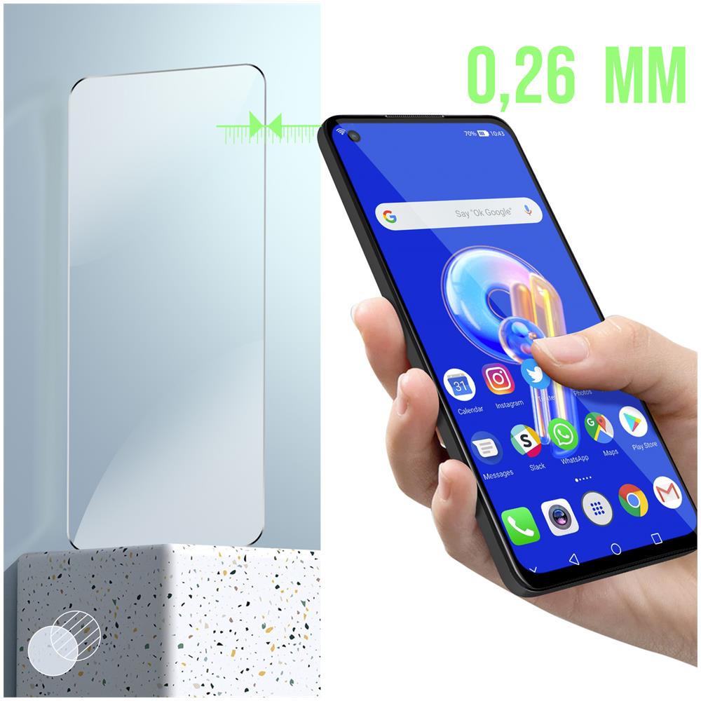 Vetro Temperato 9h Asus Zenfone 9 Anti-macchie Anti-esplosione Trasparente - Foto 2